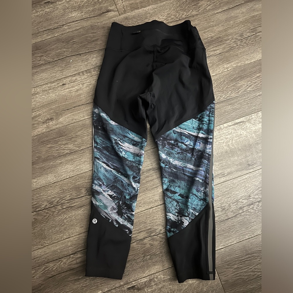 Lululemon Tie-Dye Leggings with Zipper Back Pocket